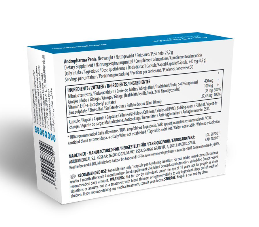 ANDROPHARMA PENIS - ERGÄNZUNGSMITTEL ZUR PENISVERGRÖSSERUNG – Bild 2