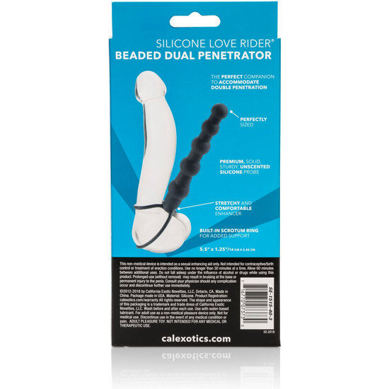 CALEXOTICS - BEADED DUAL PENETRATOR SCHWARZ – Bild 3