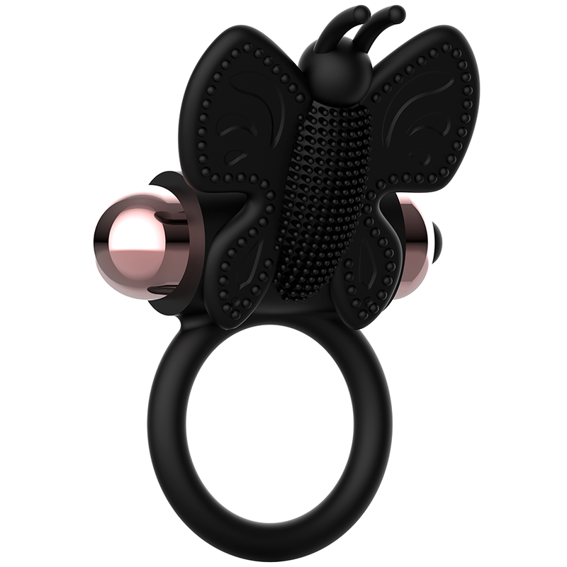 COQUETTE CHIC DESIRE - COCKRING SCHMETTERLING MIT VIBRATOR SCHWARZ/ GOLD – Bild 3