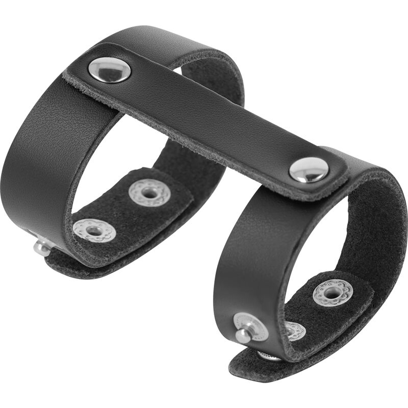 DARKNESS - VERSTELLBARER PENIS- UND HODENRING AUS LEDER – Bild 3