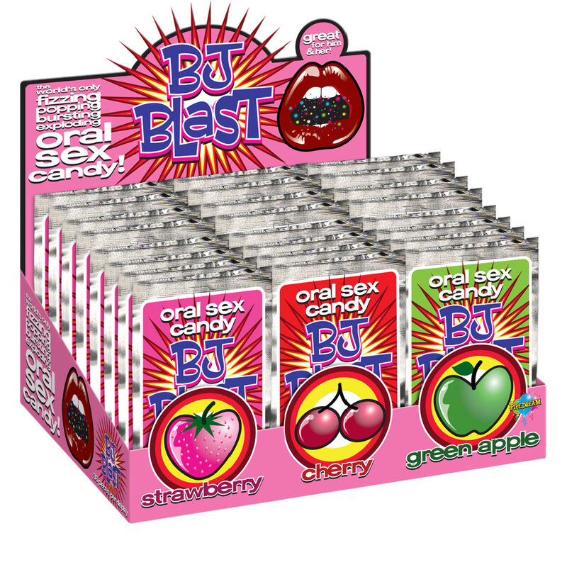 PIPEDREAM  BJ BLAST ERDBEERE / KIRSCHE UND GRÜNER APFEL  DISPLAY  36 STÜCK
