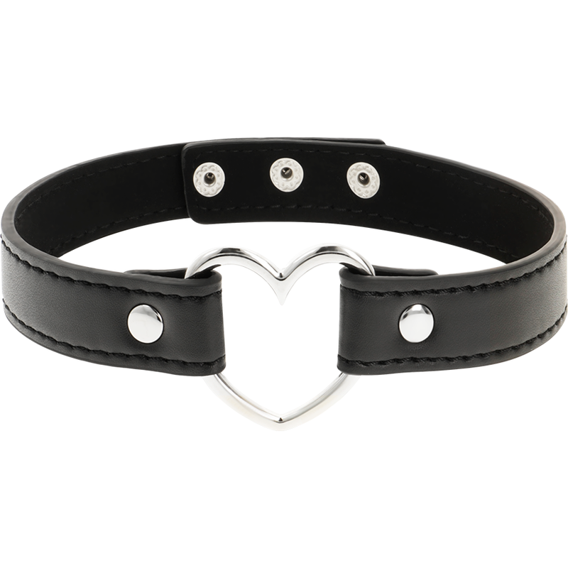 COQUETTE CHIC DESIRE - VEGANES LEDER-HALSKETTE-HERZ-ACCESSOIRE – Bild 3