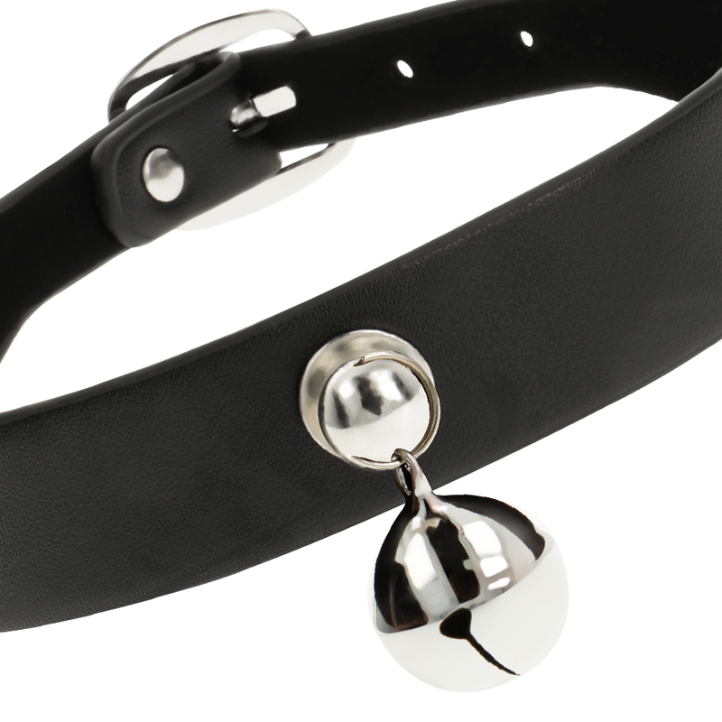 COQUETTE CHIC DESIRE - HALSKETTE AUS VEGANEM LEDER FÜR DAMEN RASSEL-ZUBEHÖR – Bild 4