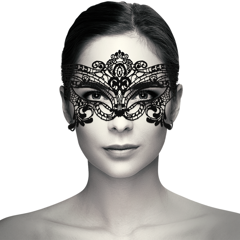 COQUETTE CHIC DESIRE - BREITE SCHWARZE SPITZENMASKE – Bild 2