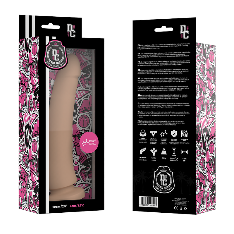 DELTA CLUB - TOYS NATÜRLICHER DILDO MEDIZINISCHES SILIKON 20 CM -O- 4 CM – Bild 4