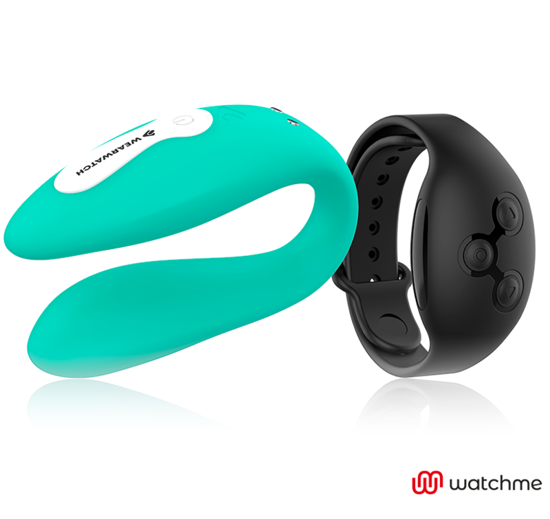 WEARWATCH - DUAL-TECHNOLOGIE VIBRATOR WATCHME AQUAMARINE / JET – Bild 2