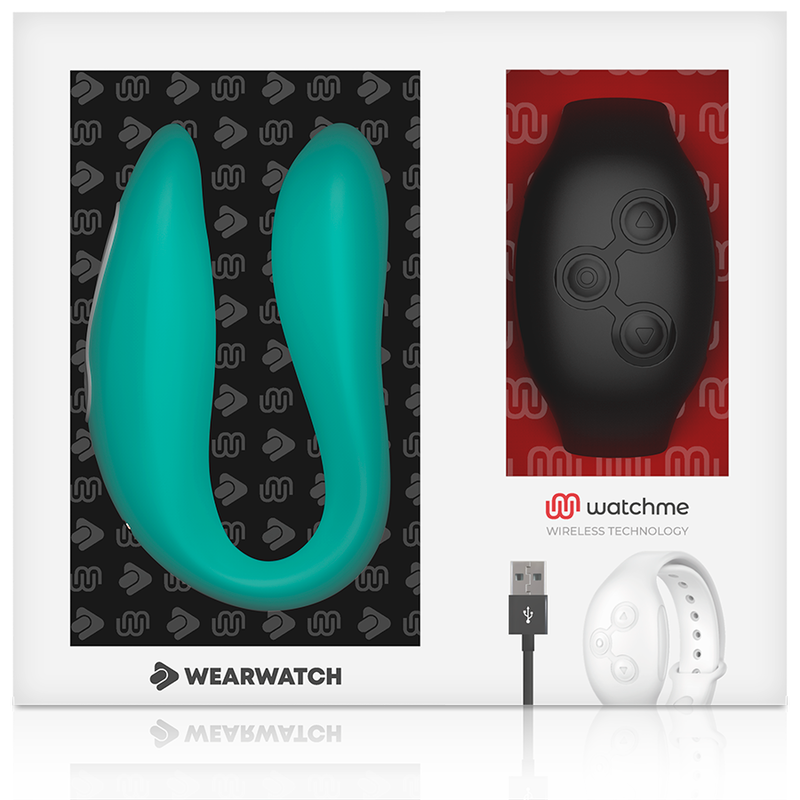 WEARWATCH - DUAL-TECHNOLOGIE VIBRATOR WATCHME AQUAMARINE / JET – Bild 5